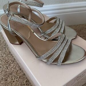 Jewel Badgley Mischka Brighton Strappy Heels
